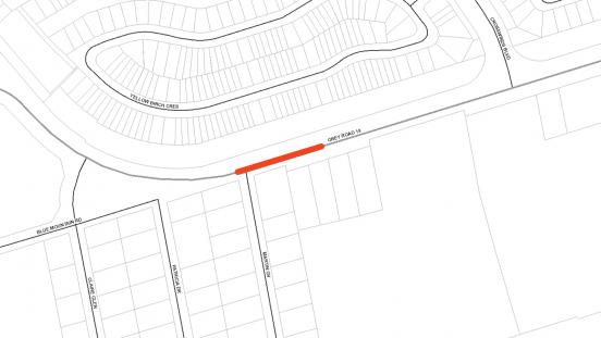 Lane Restriction illustration at Martin Grove Road on Grey Road 19