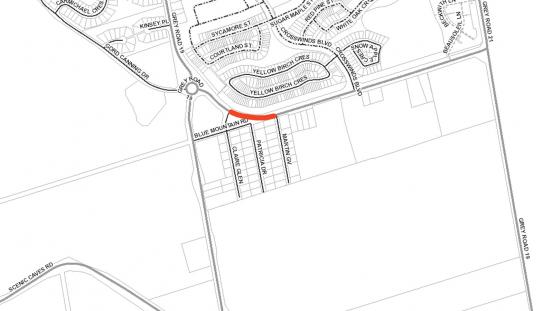 Grey Road 19 Lane Restriction from Claire Glen to Martin Grove