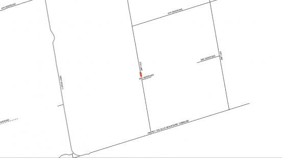 Location of culvert replacement on 6th Line