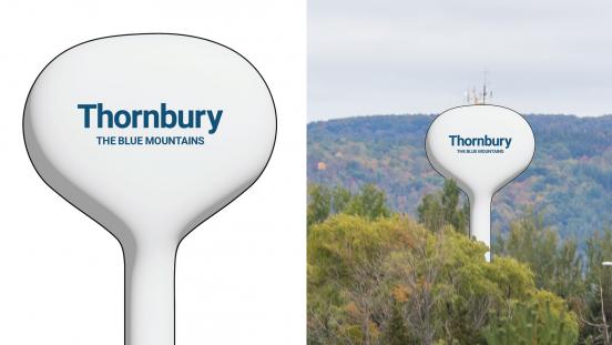 Mockup of approved Victoria Street Water Tower Design