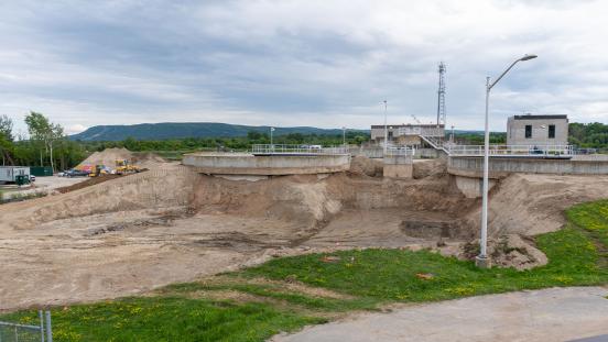 Excavation work at Thornbury Wastewater Treatment Plant