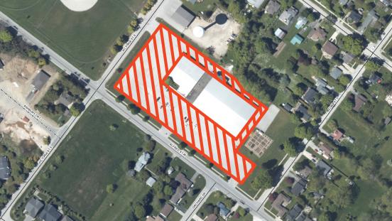 Map indicating full closure at BVCC parking lot