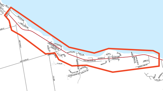 Area of impact for leak detection