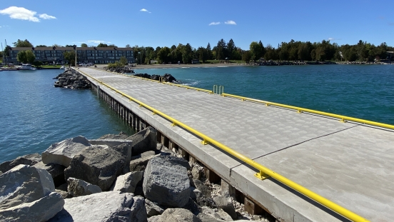 Thornbury Harbour Pier following reconstruction