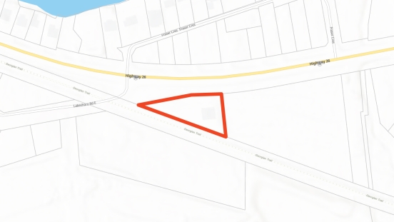 Map highlighting site of Craigleith Main Lift Station