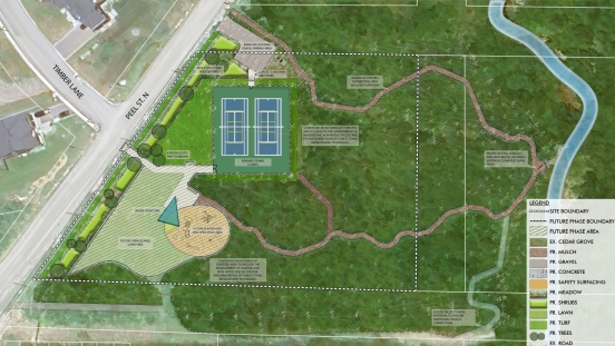 Preliminary design of the 208 Peel Street North Park site