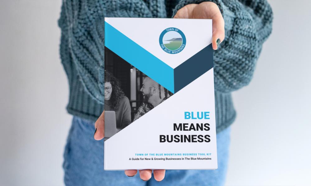 Person holding Business Toolkit