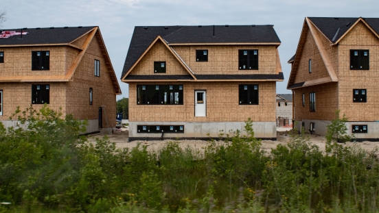 New homes being constructed