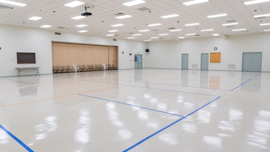 Large hall of Beaver Valley Community Centre