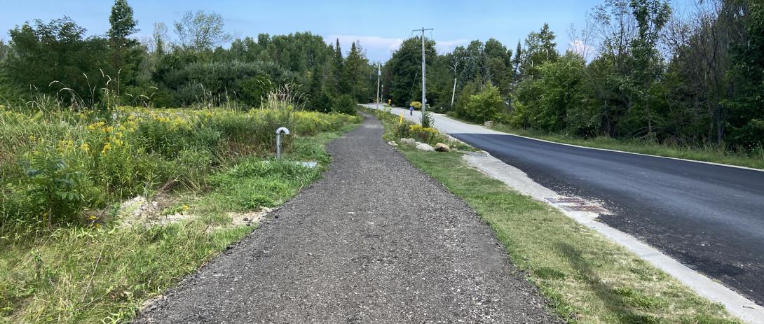 Trail along side of Lora Bay Drive