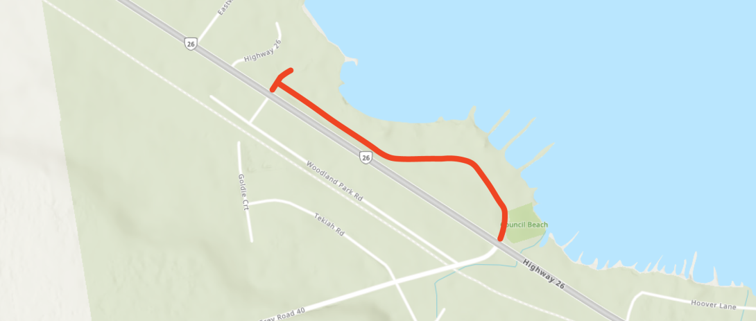 Map of Lakewood Drive Reconstruction project area