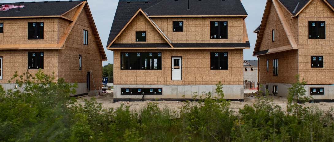 New homes being constructed