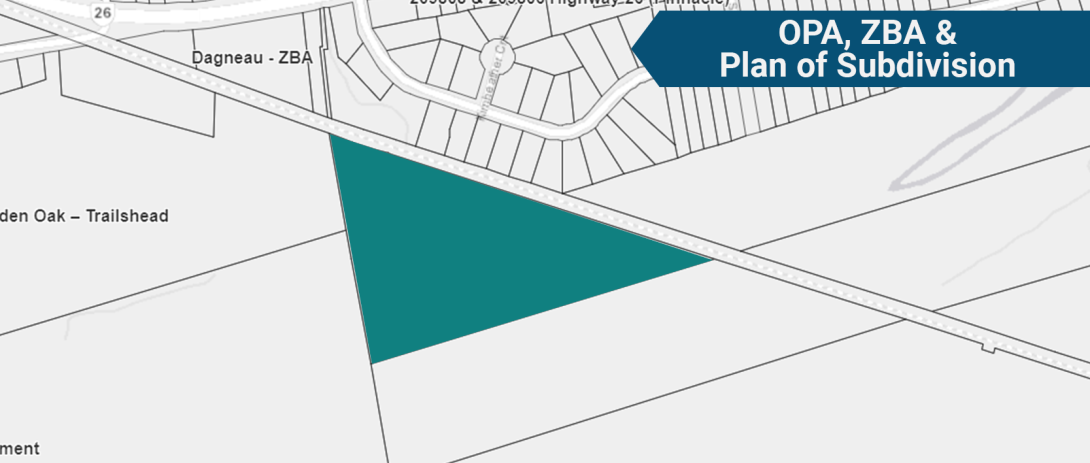 Map view of 372 Grey Road West project area