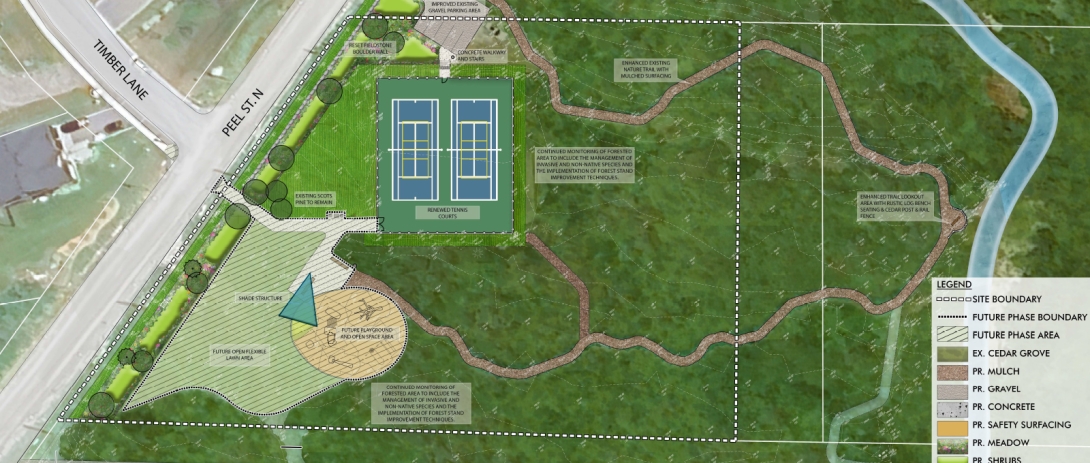 Preliminary design of the 208 Peel Street North Park site