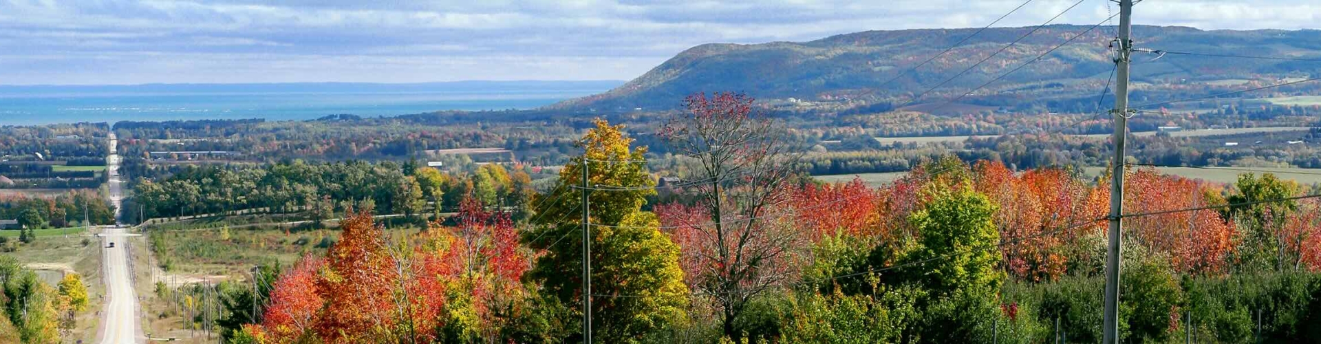 View from top of Grey Road 40 looking out over escarpment