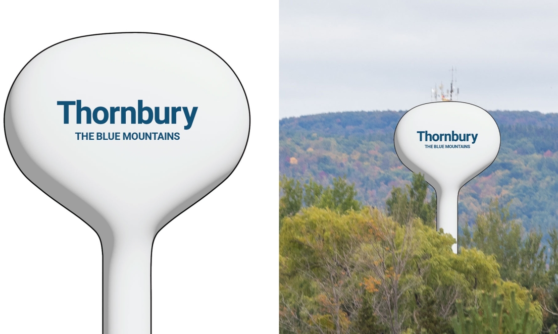 Mockup of approved Victoria Street Water Tower Design