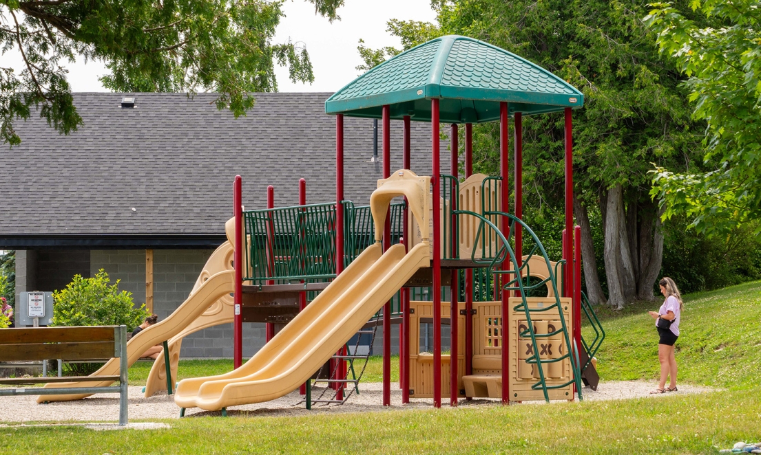 Playground equipment at Little River Park