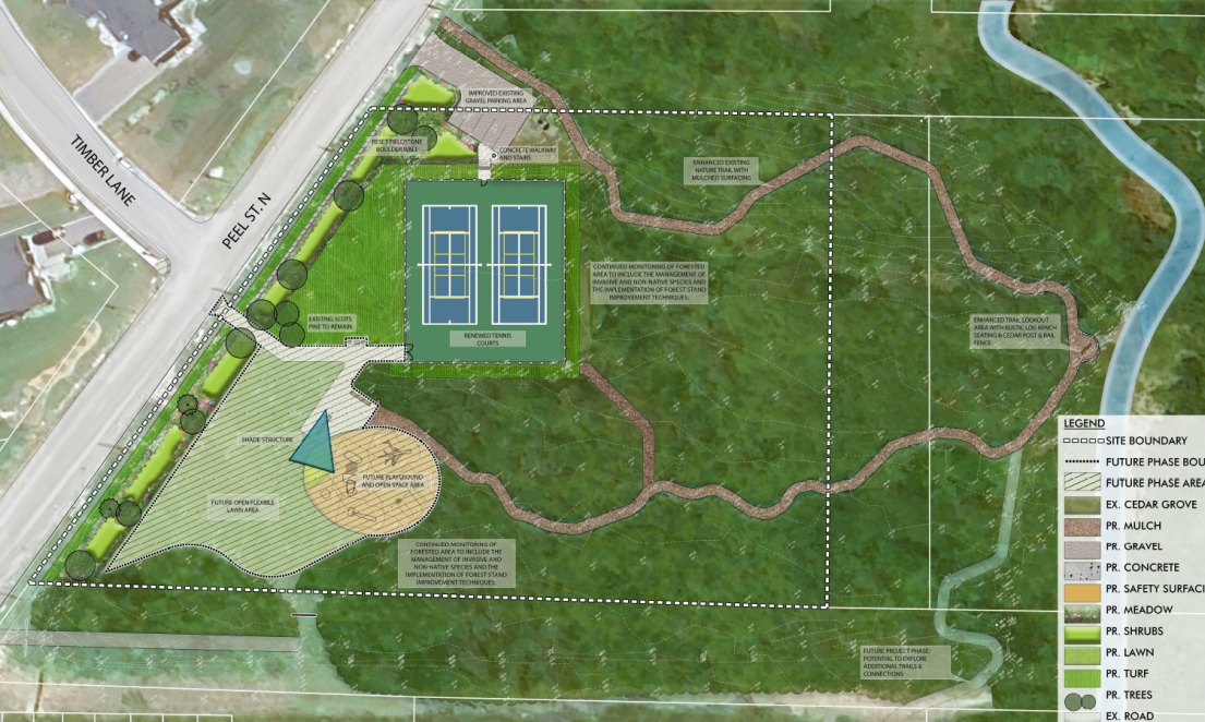Preliminary design of the 208 Peel Street North Park site