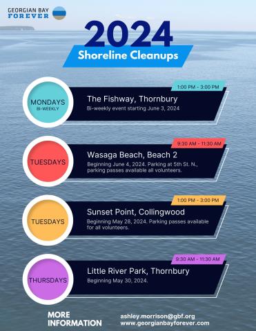 Flyer showing event dates
