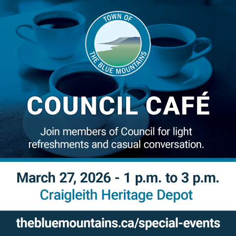 Council Cafe March 27 at the Craigleith Heritage Depot